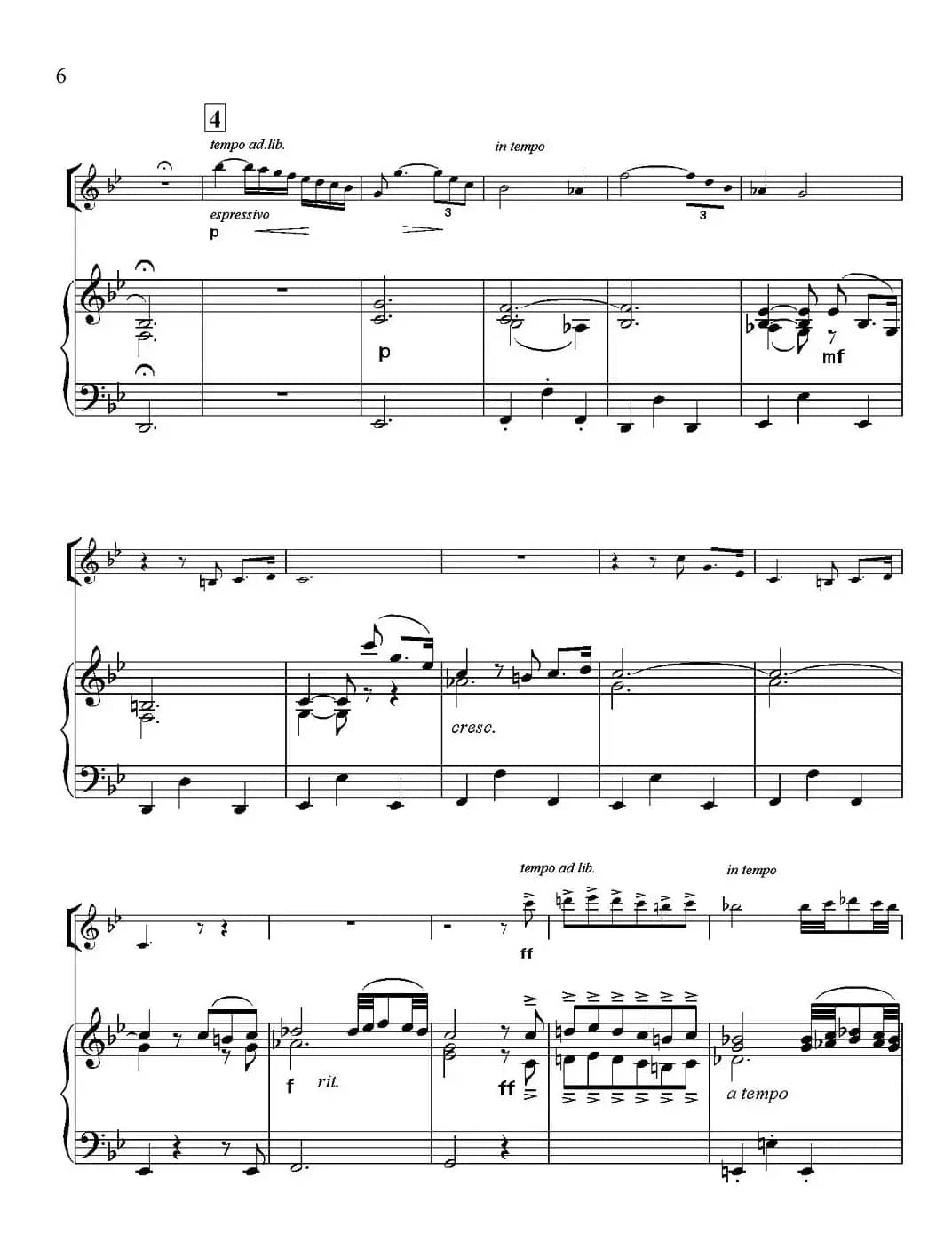 Adagio for Strings & Organ（柔板）（小提琴+钢琴伴奏）