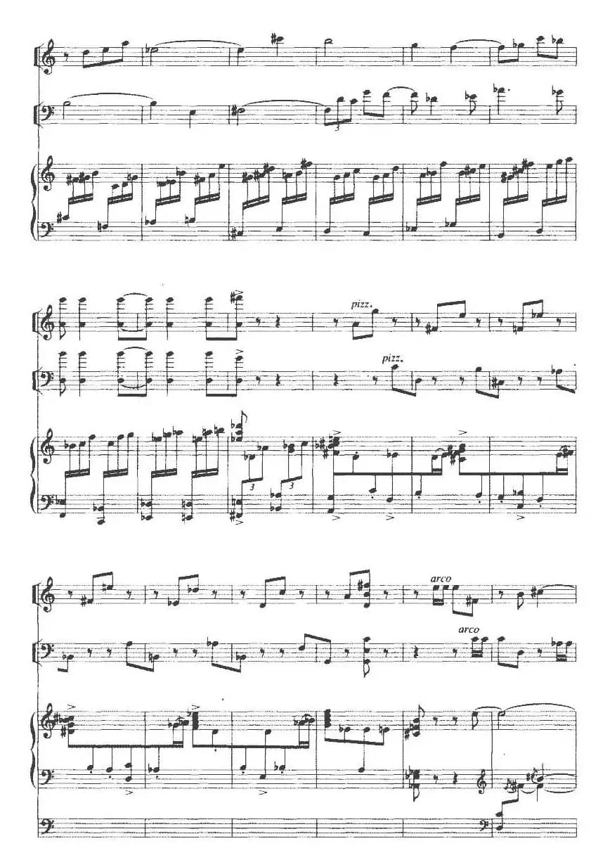 钢琴三重奏（陈铭志作曲版、小提琴+大提琴+钢琴）