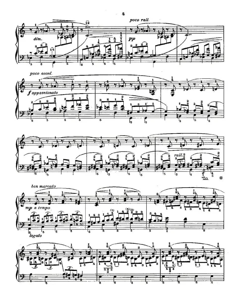 肖邦《练习曲》Fr.Chopin Op.25 No4-1