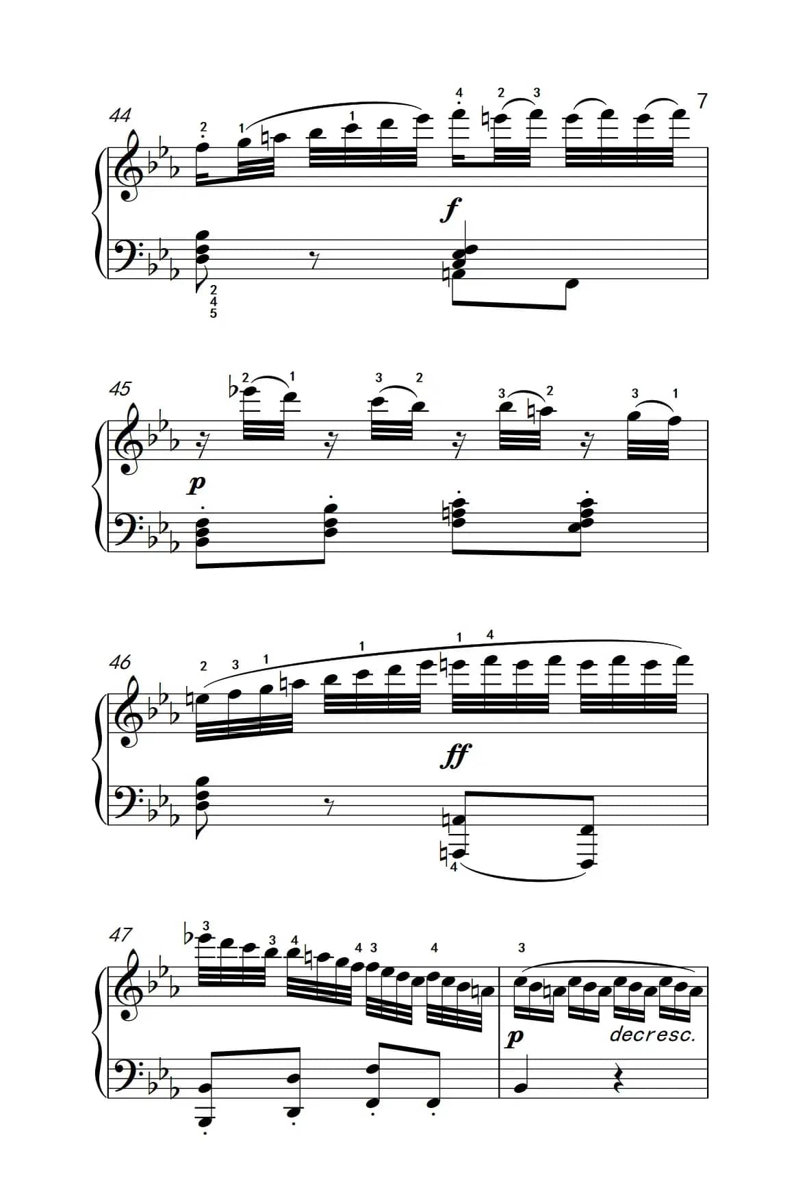 奏鸣曲 Opus 7 第四乐章（贝多芬奏鸣曲集 2）