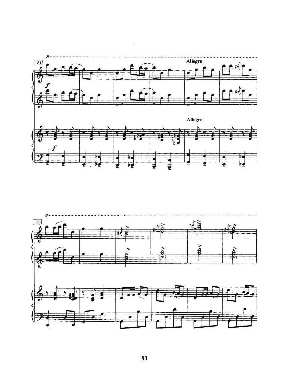 苗寨的节日（四手联弹）