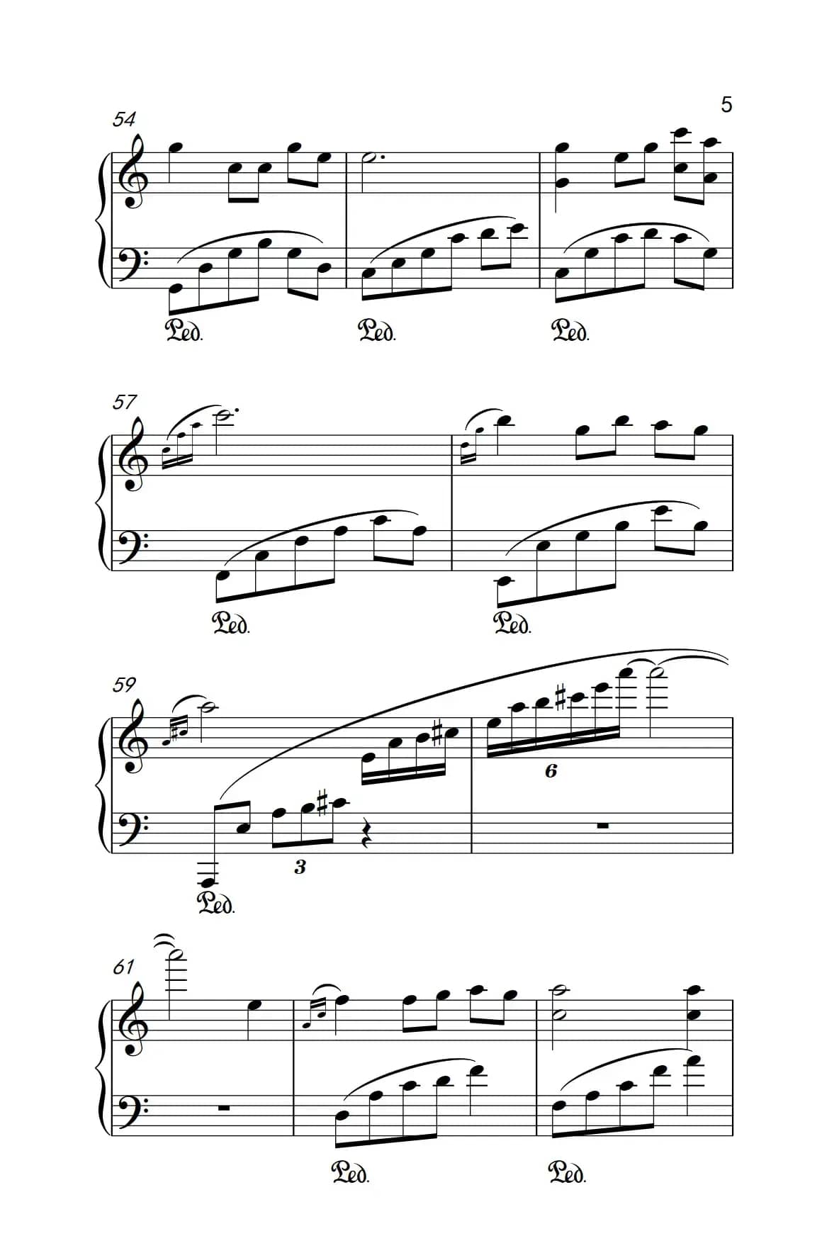 栀子花开（《弹吧音教》制谱）