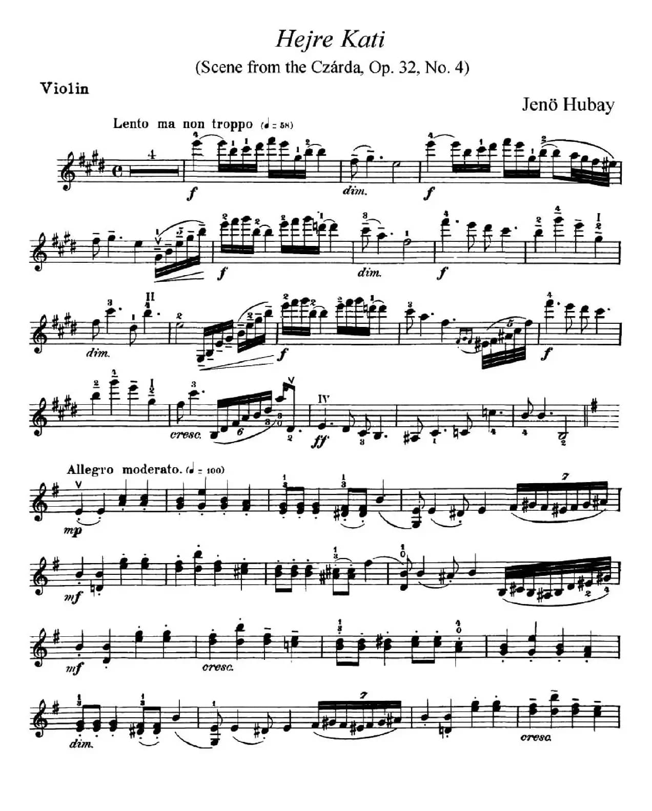 Hejre Kati（Scene from the Czarda,Op.32,No.4）