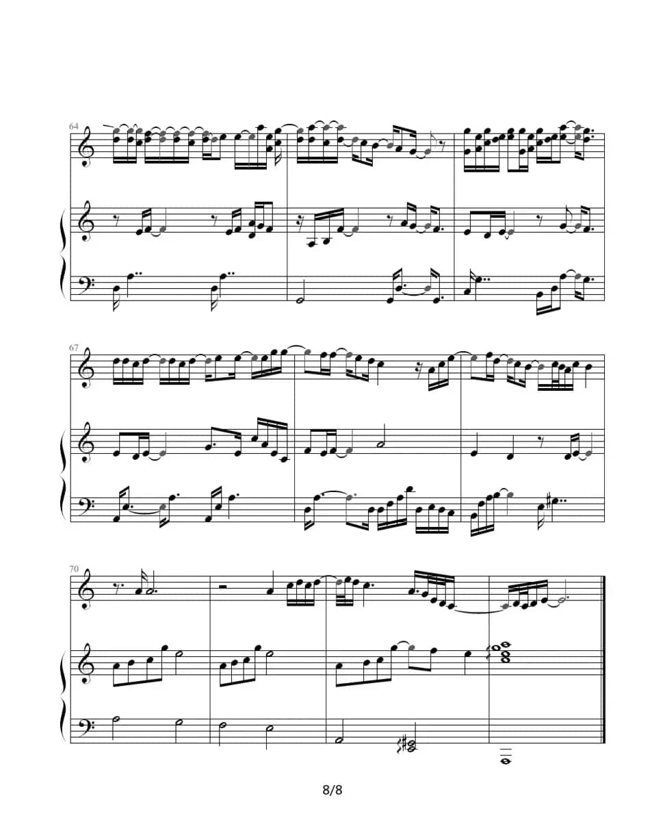 习惯（Poison Ivy）（钢琴伴奏谱）