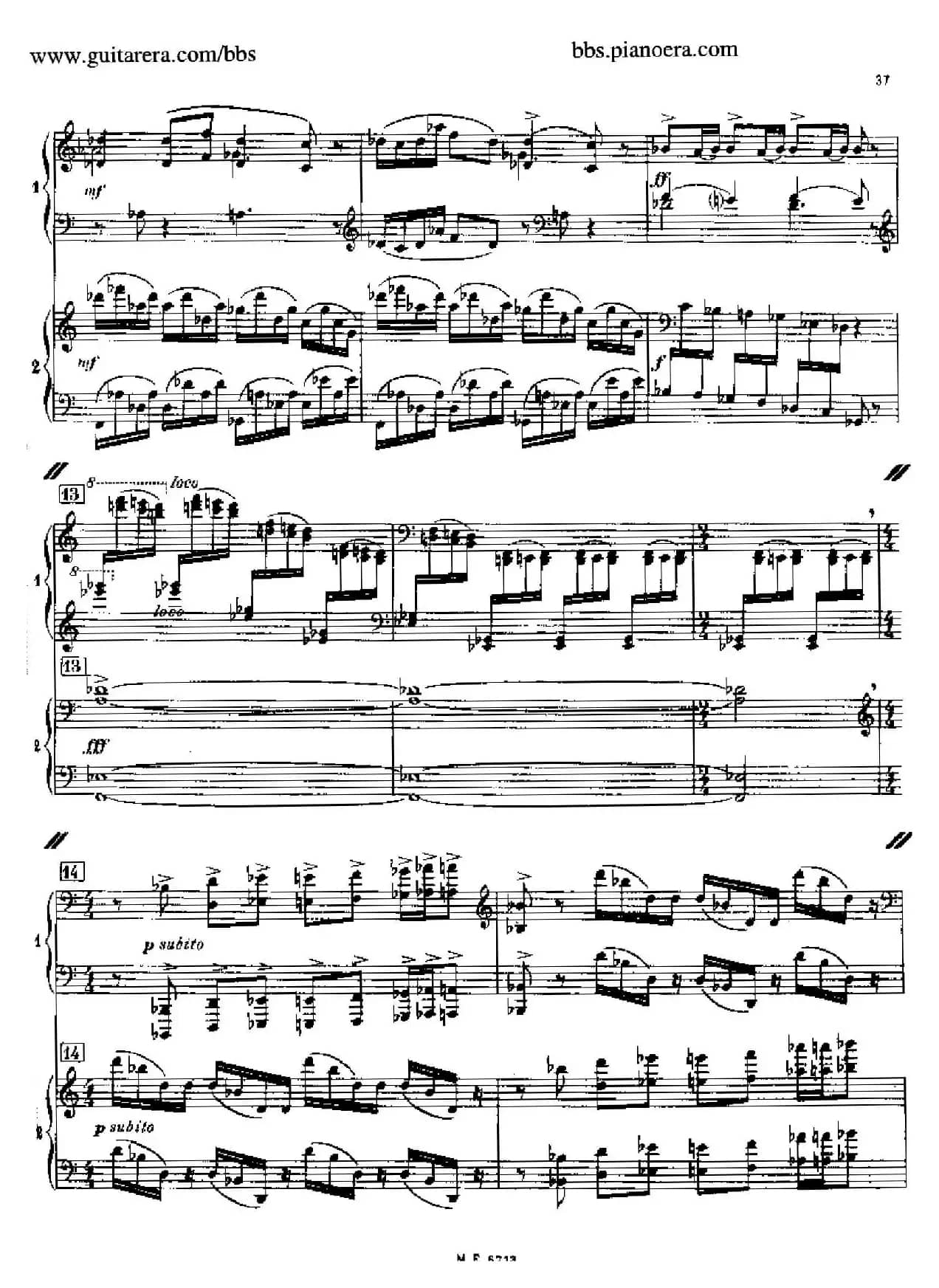 Sonata for Two Pianos（双钢琴奏鸣曲）