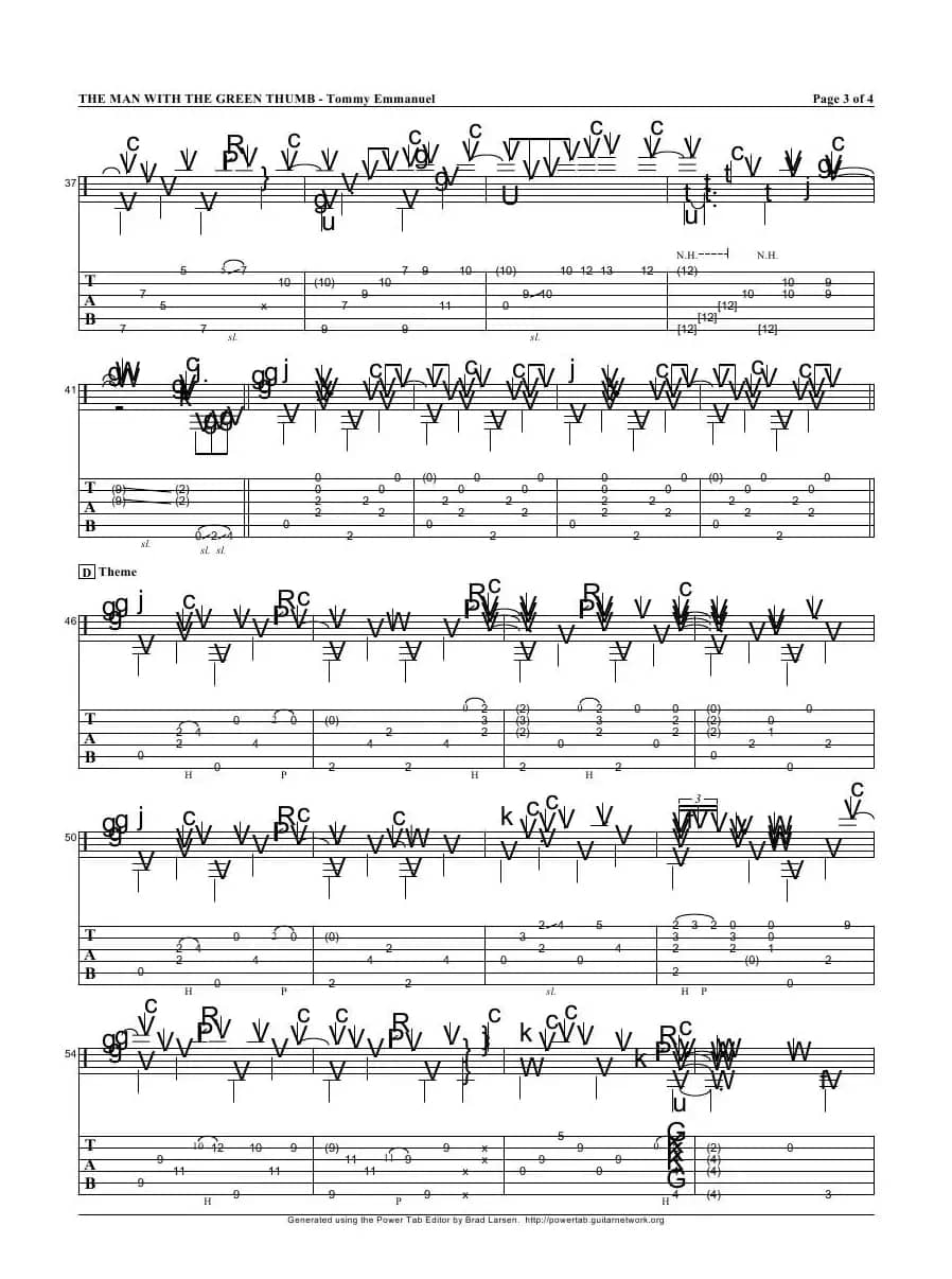 tommy emmanuel：the man with the green thumb version 2（指弹吉它）