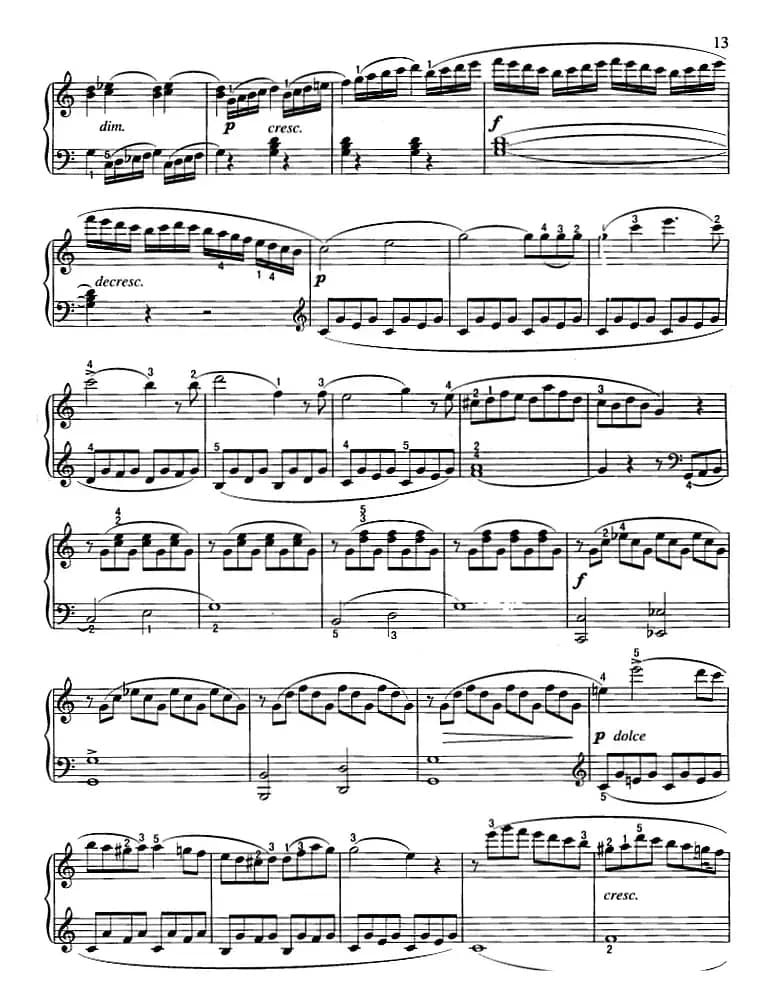 不可不弹的世界钢琴名曲：小奏鸣曲Op.20-1