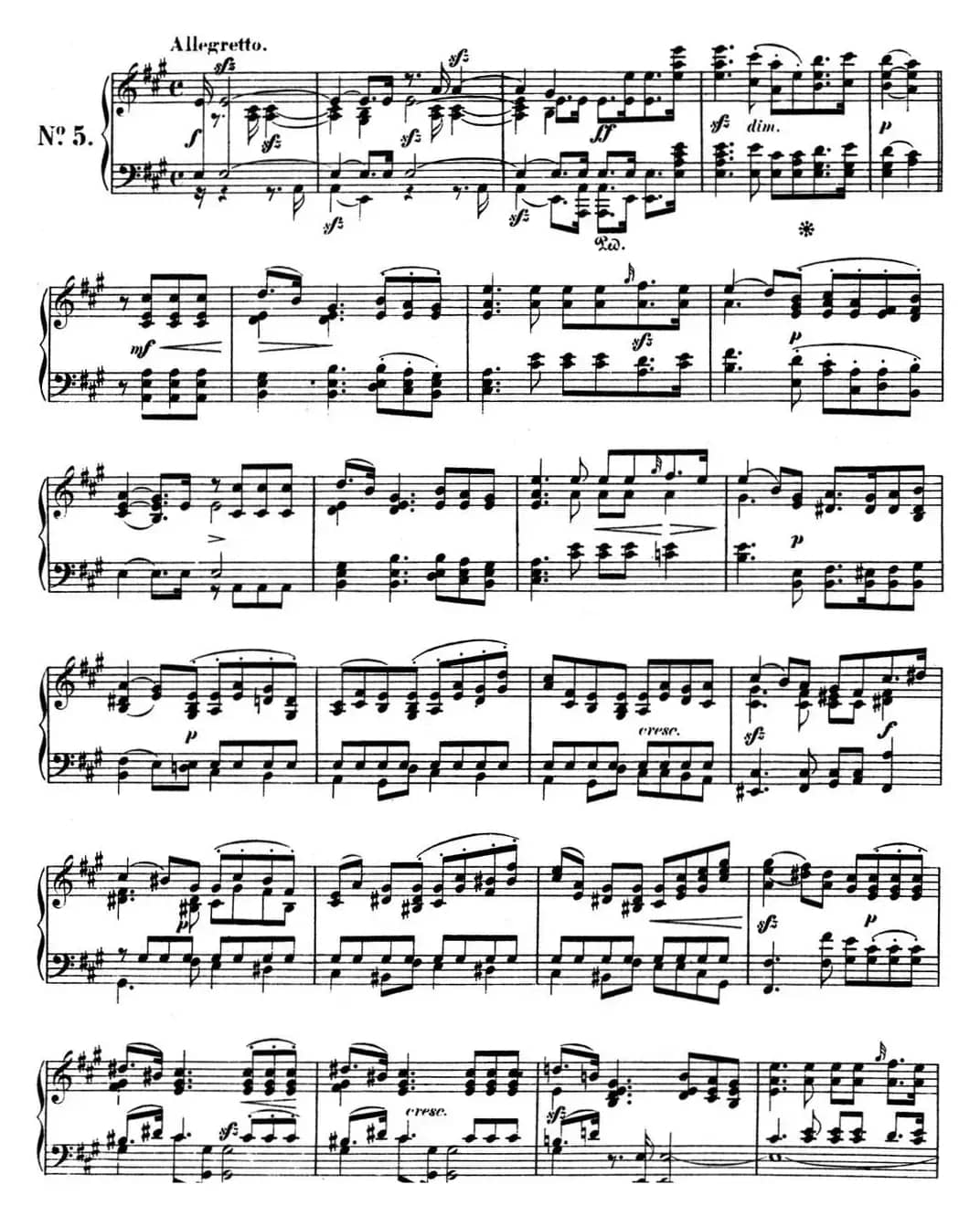 门德尔松无词歌Op.85（NO.5）