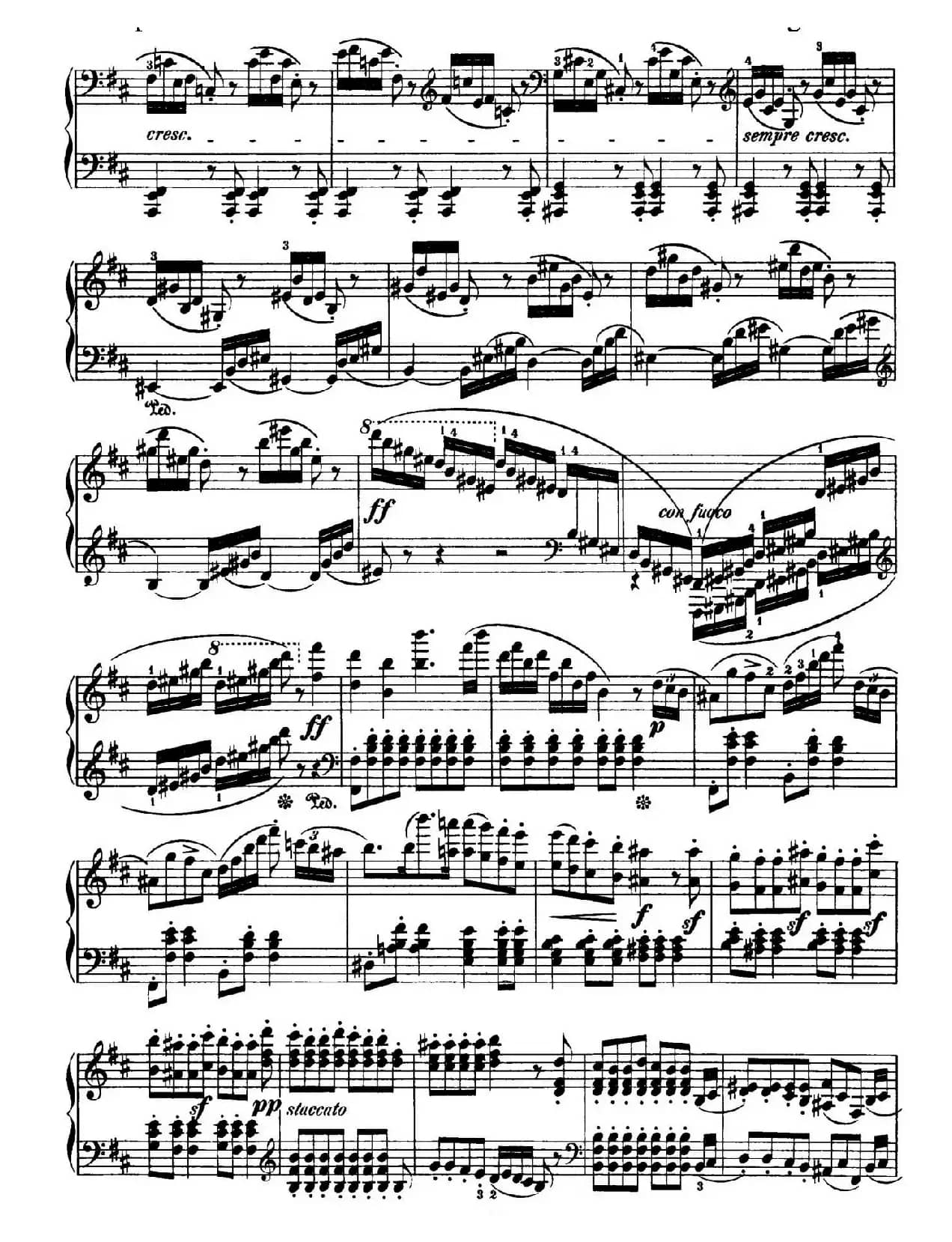 Capriccio Brillante in B Major Op.22（B大调华丽随想曲·钢琴独奏）