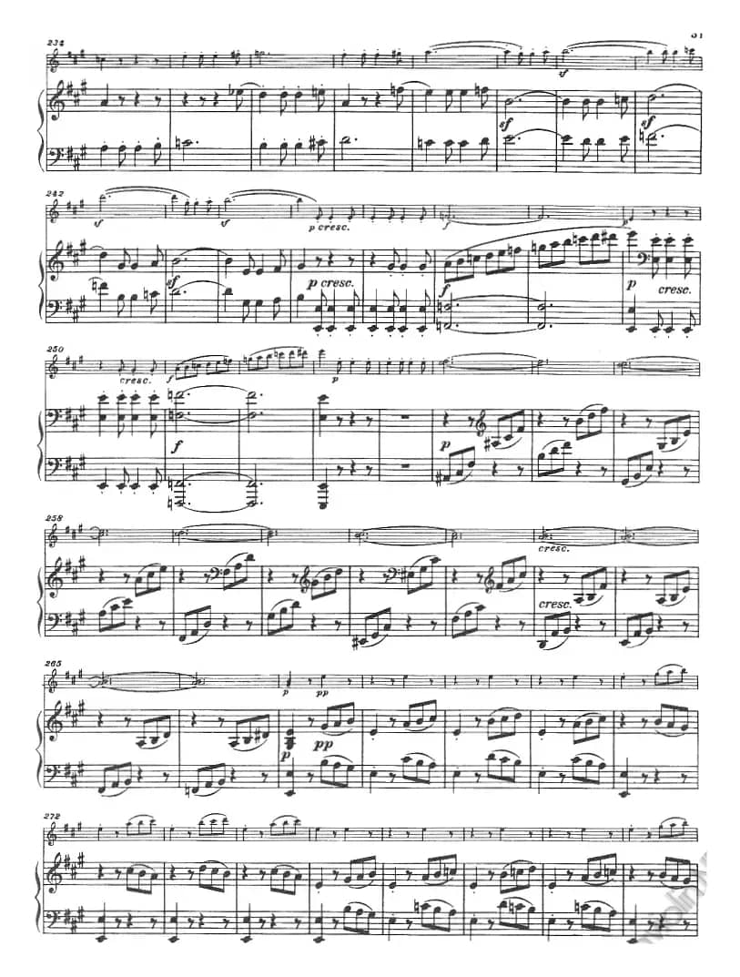 献给好友鲁道尔夫·克鲁采：奏鸣曲（A大调、小提琴+钢琴伴奏）