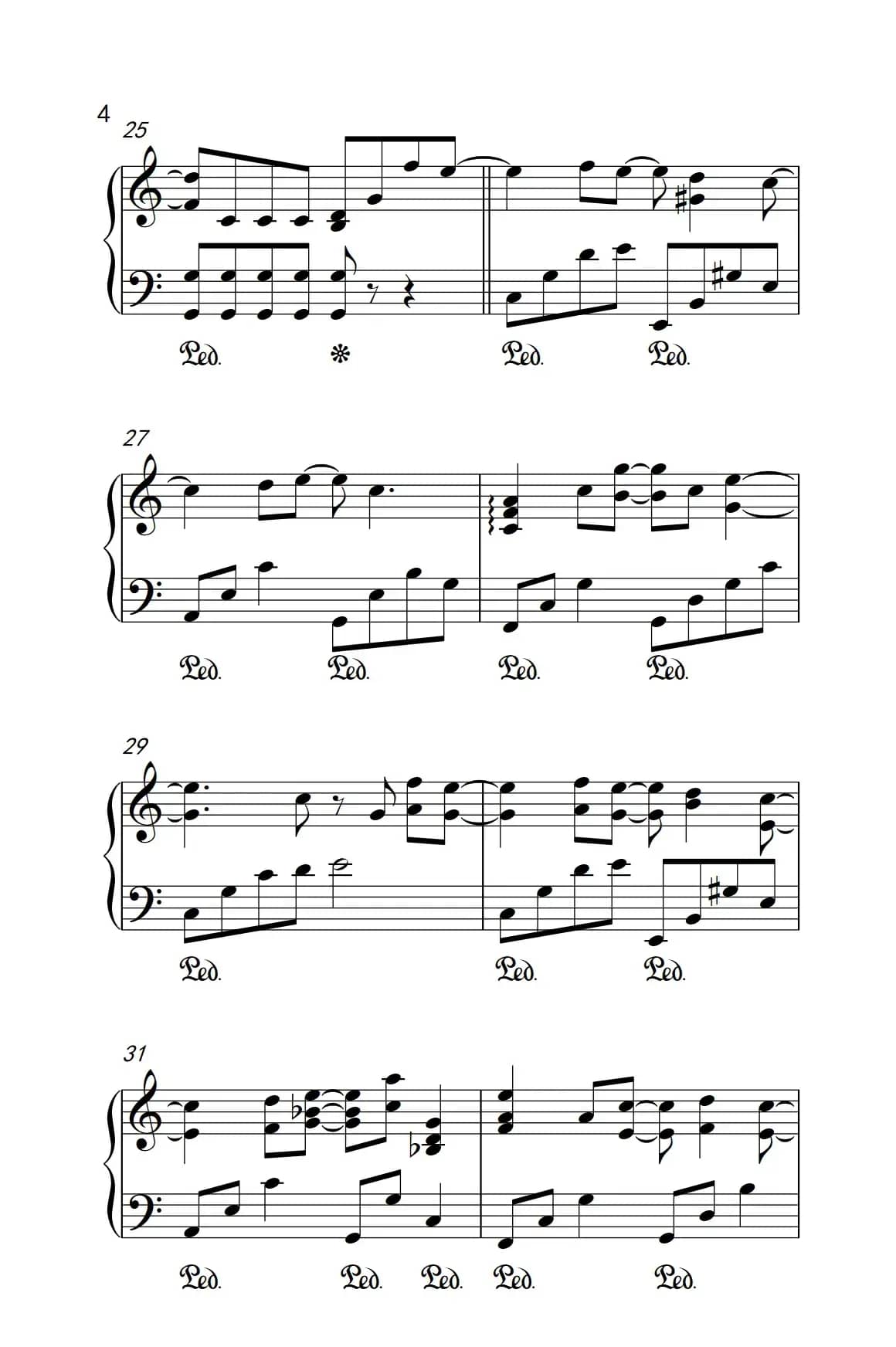 告白气球 （《弹吧音教》制谱版）