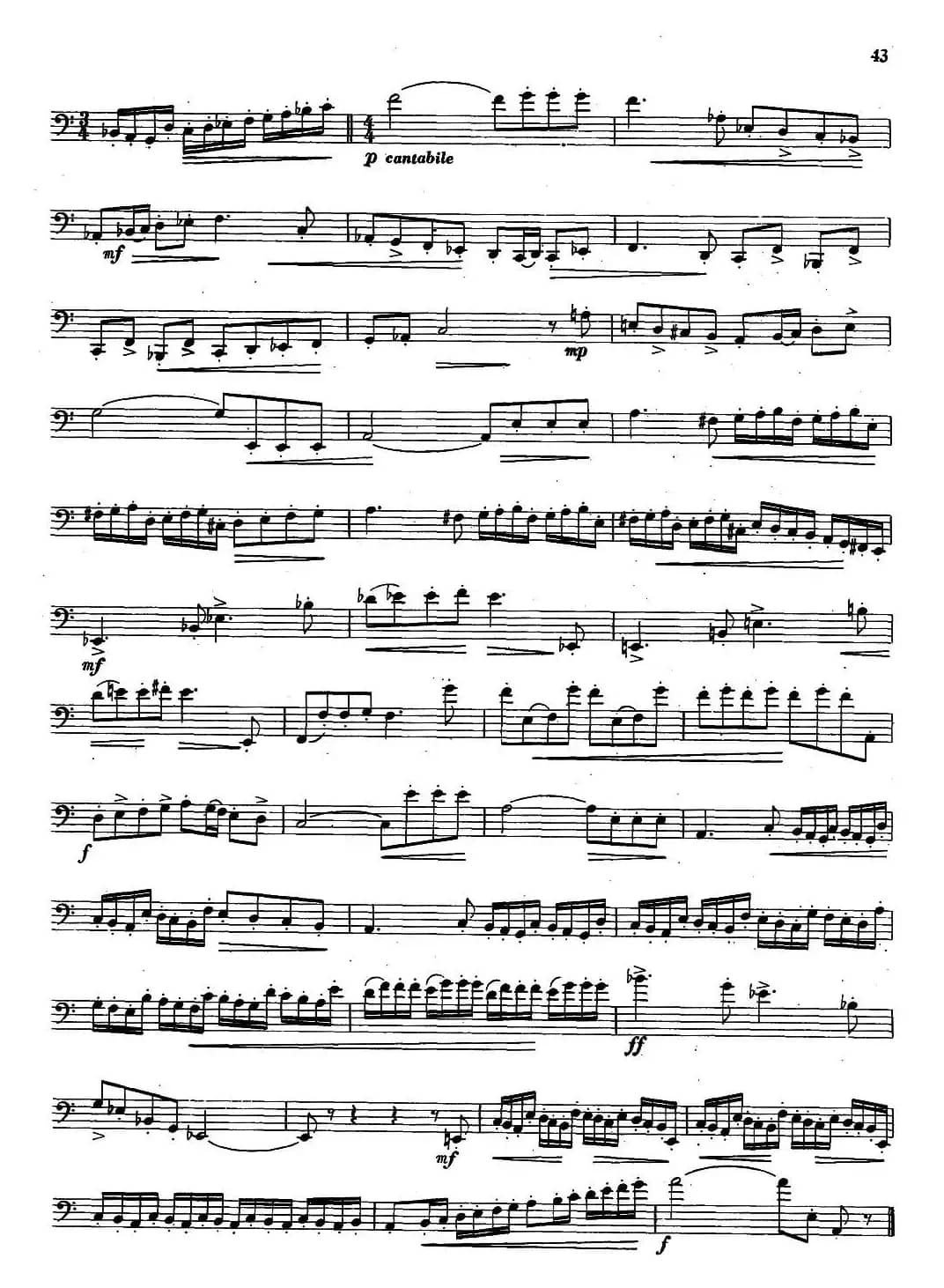 大管高级练习曲 第二部分 节奏练习（7）