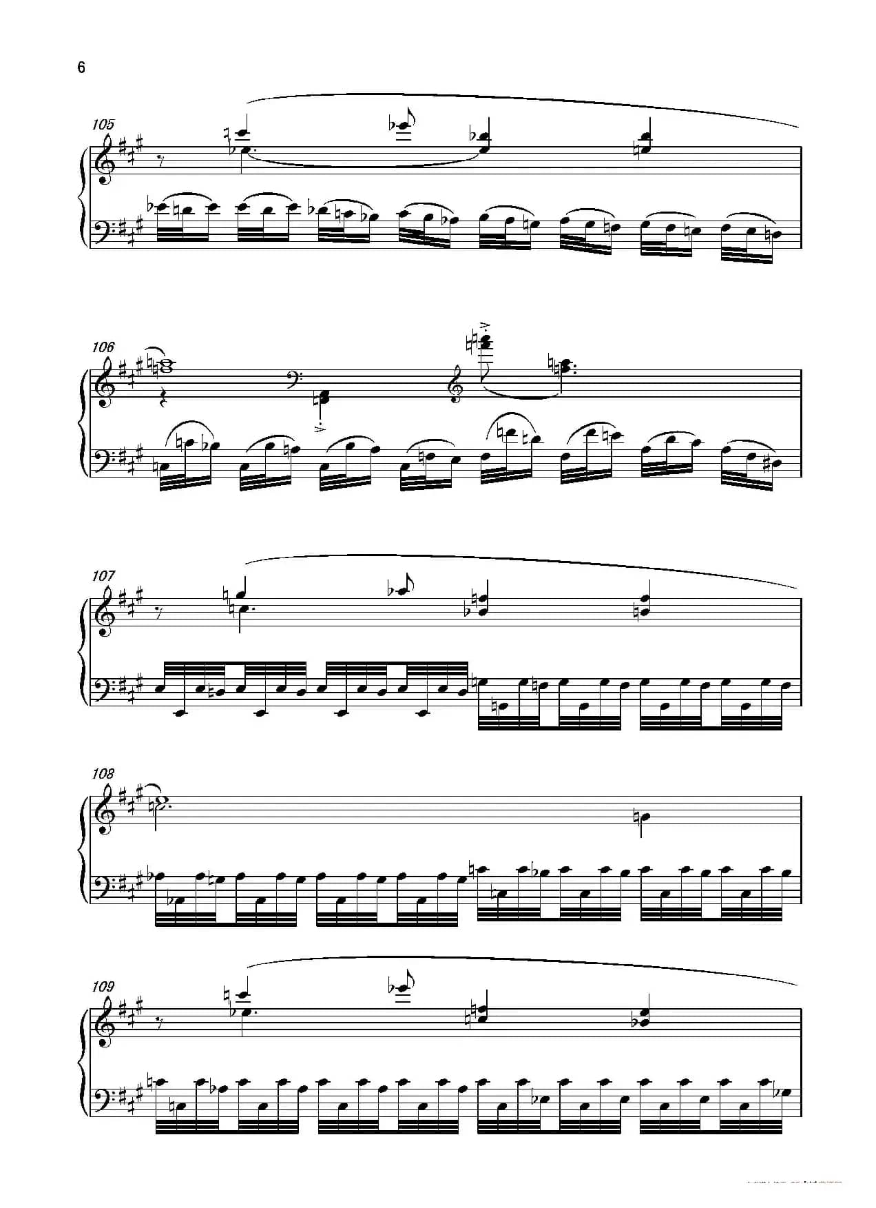 第六钢琴奏鸣曲Piano Sonata No.6（单乐章）