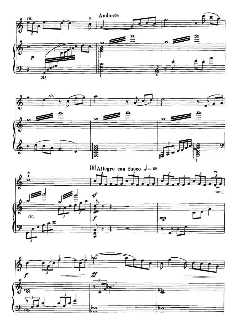 第一二胡协奏曲：第一乐章（二胡+钢琴伴奏）