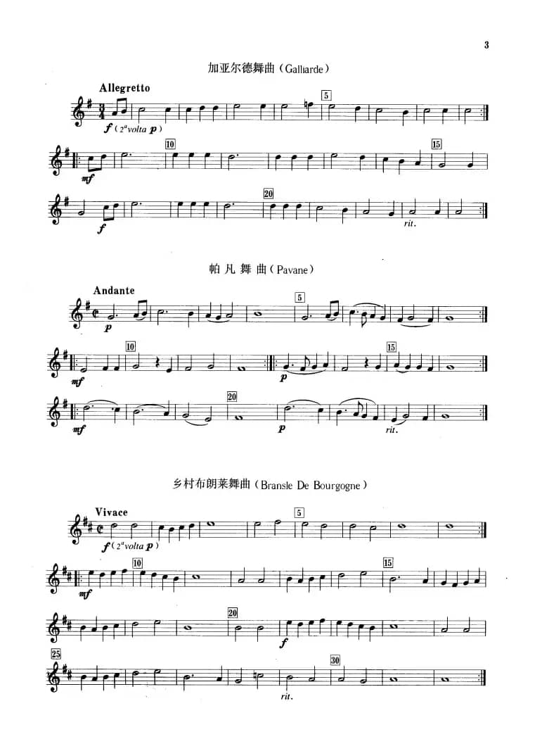 古典组曲和舞曲（钢管乐重奏分谱）