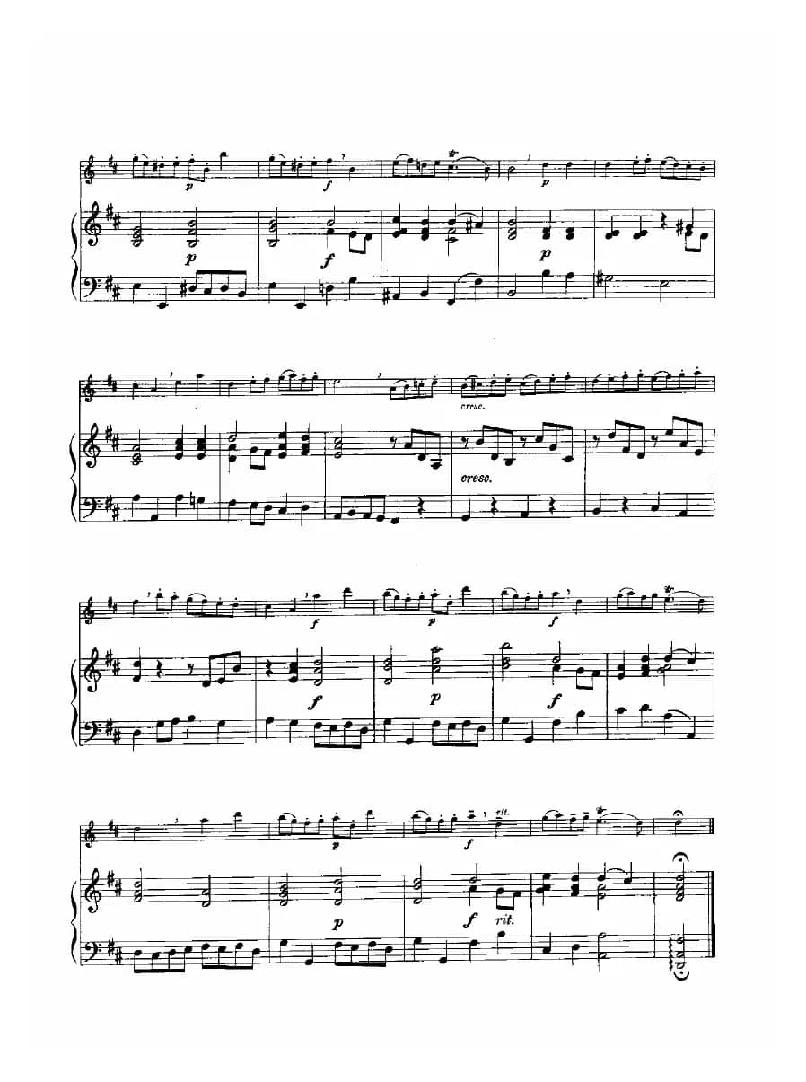 前奏曲与加沃特舞曲（长笛+钢琴）