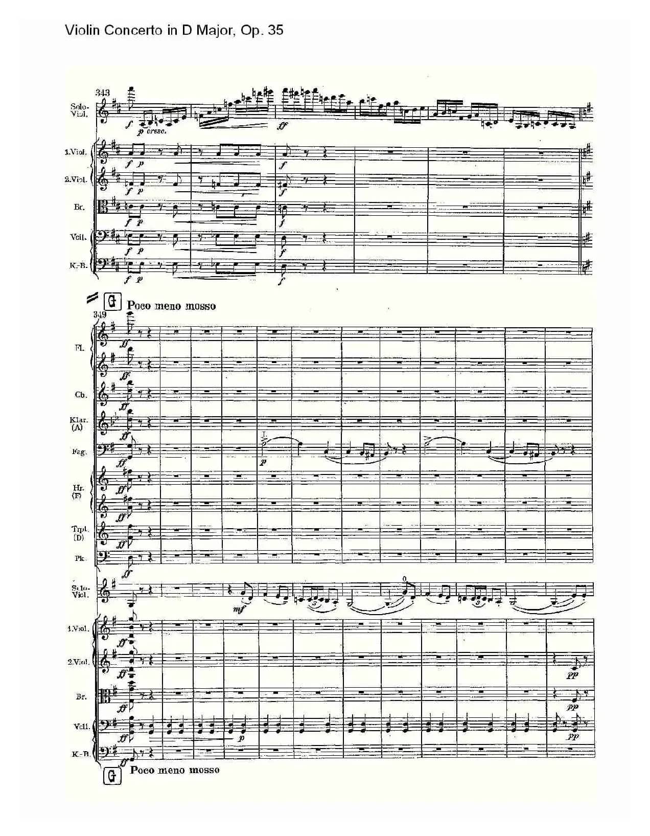 D大调小提琴协奏曲, Op.35第三乐章（一）