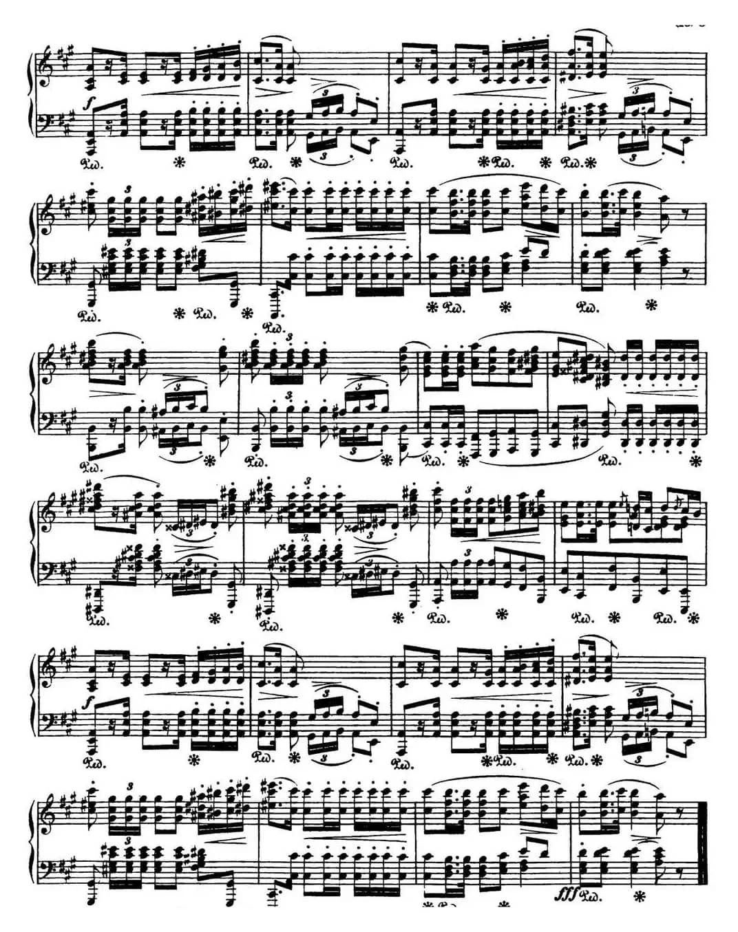 肖邦 波兰舞曲 军队 Op.40 No.1 A大调 Polonaise