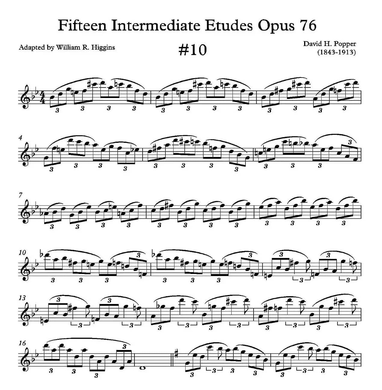 中级练习曲15首 Op76（10）