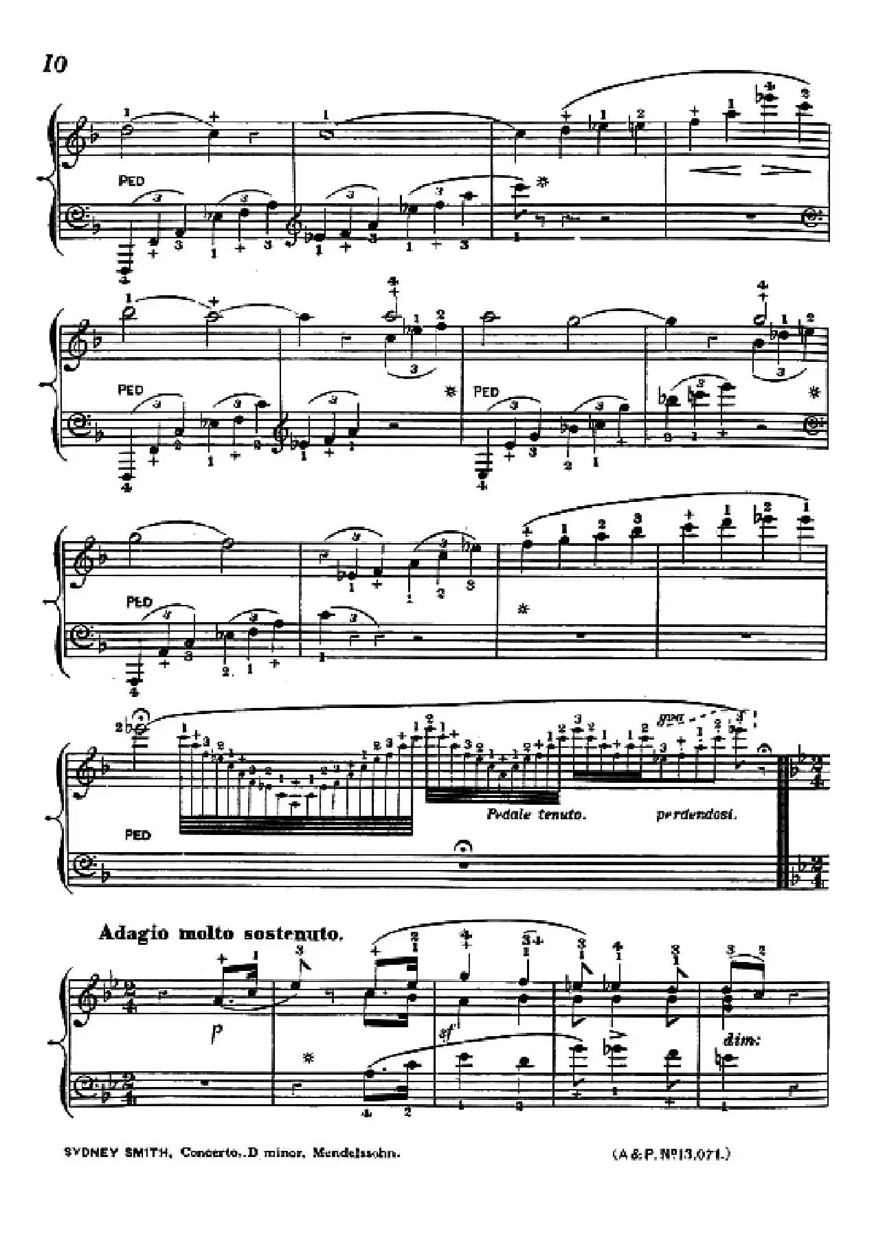 d小调第二钢琴协奏曲(钢琴独奏版)