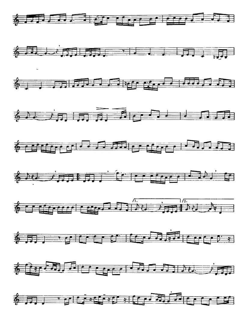 十二木卡姆：Ⅶ 埃介姆木卡姆 327——336（主旋律谱）