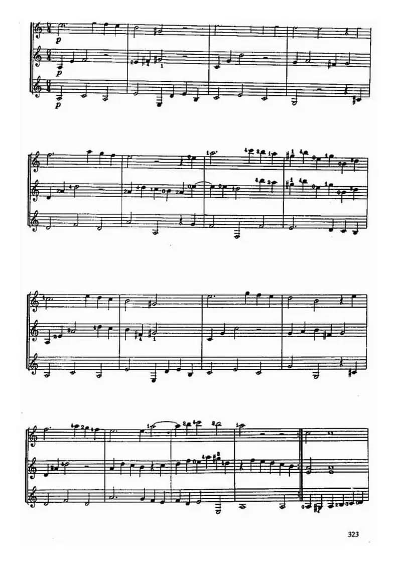 萨拉班德舞曲（古典吉他三重奏）