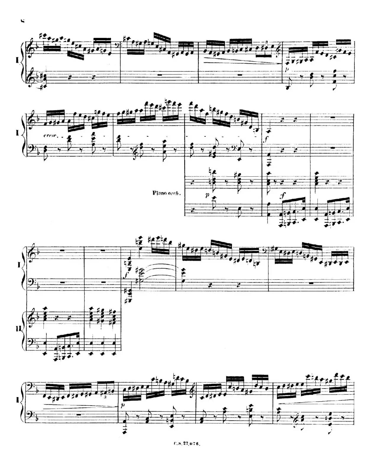 Piano Concerto No.2 in F Major Op.35（F大调第二钢琴协奏曲·Ⅰ·双钢琴）