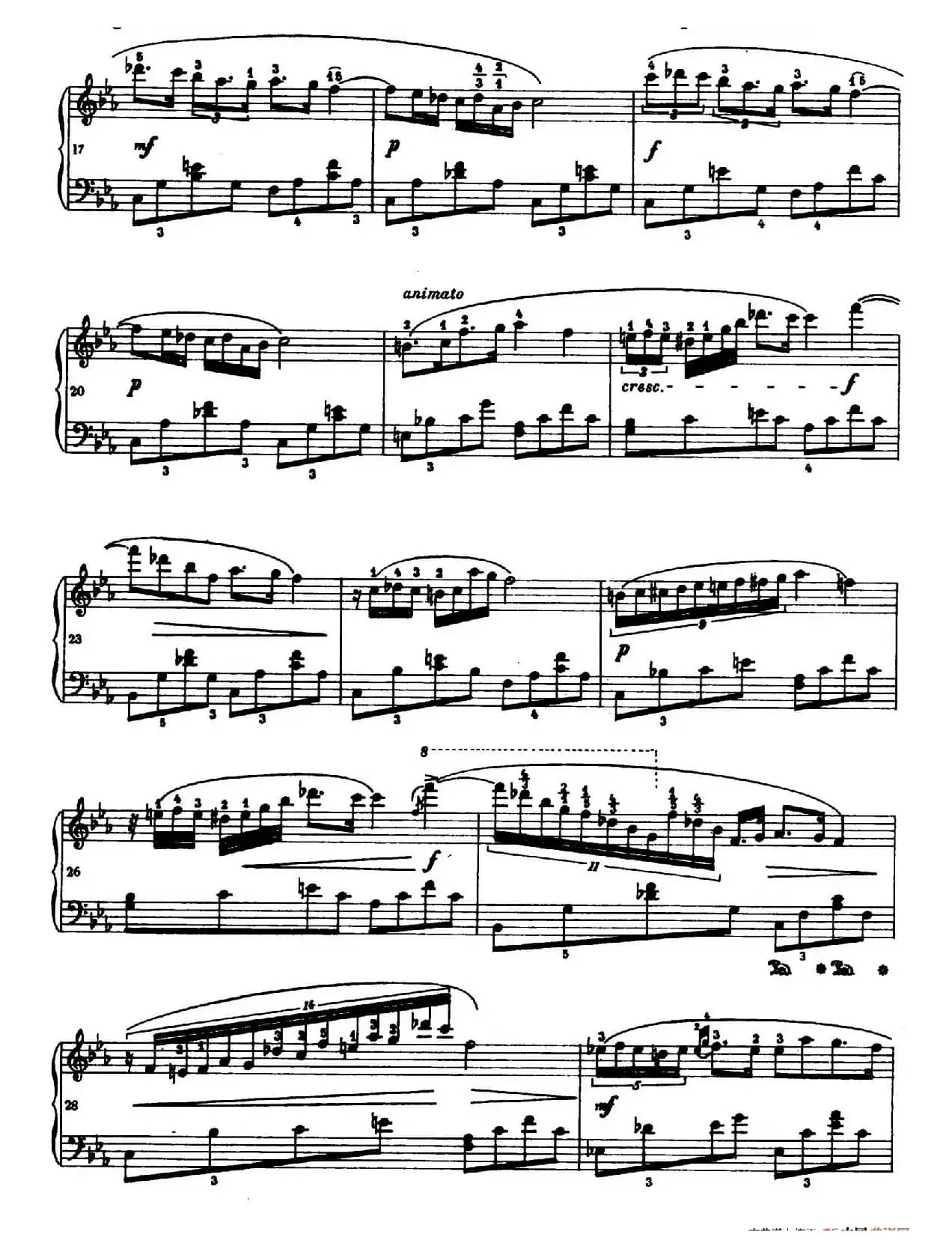 Nocturne in c Minor Op.posth (c小调夜曲)