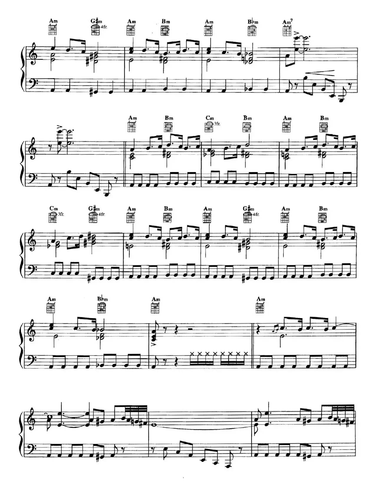 电影配乐大师莫瑞康最佳20首钢琴谱（Best of Ennio Morricone·14）