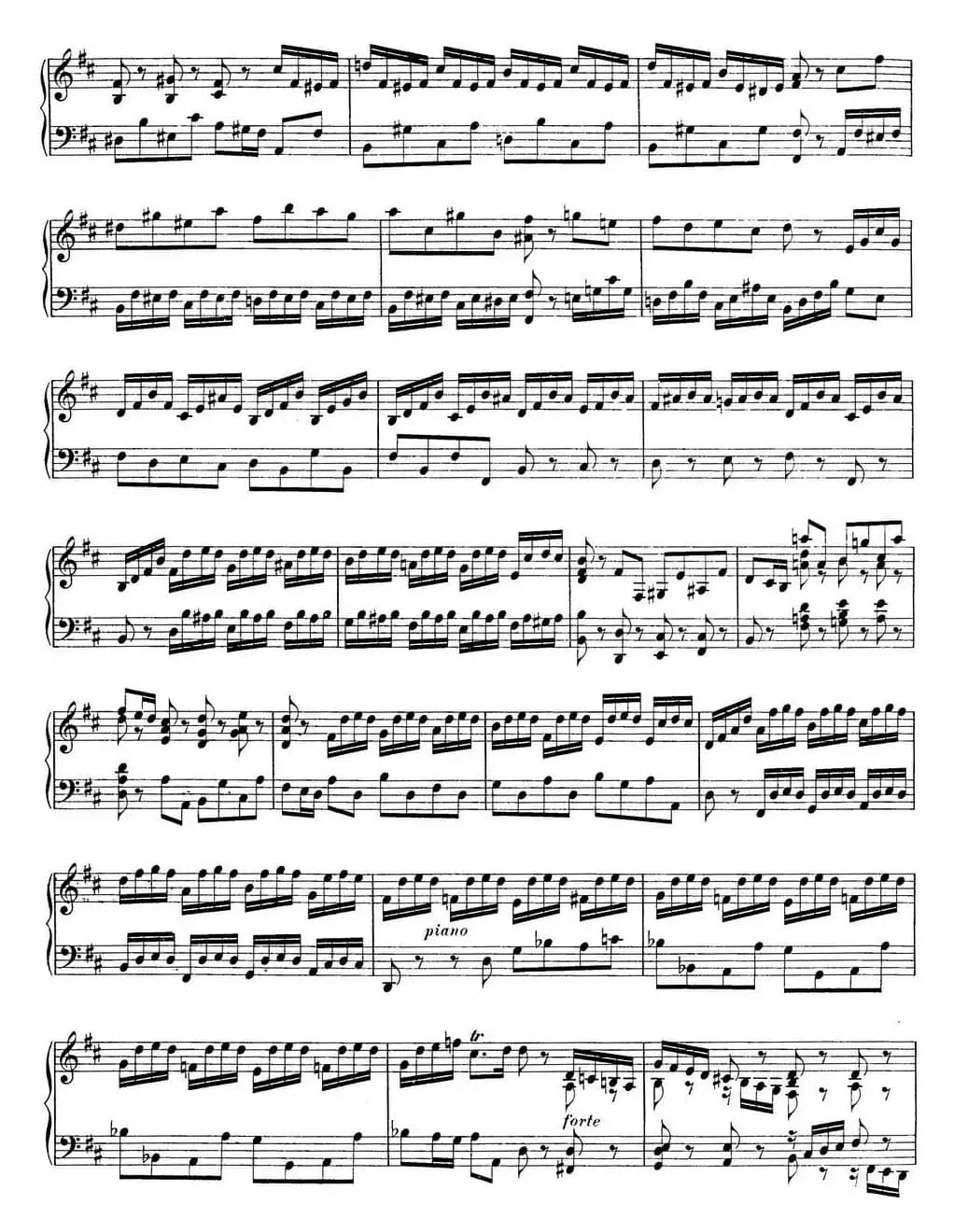 Toccata BWV 912（7首托卡塔·No.3 D大调）