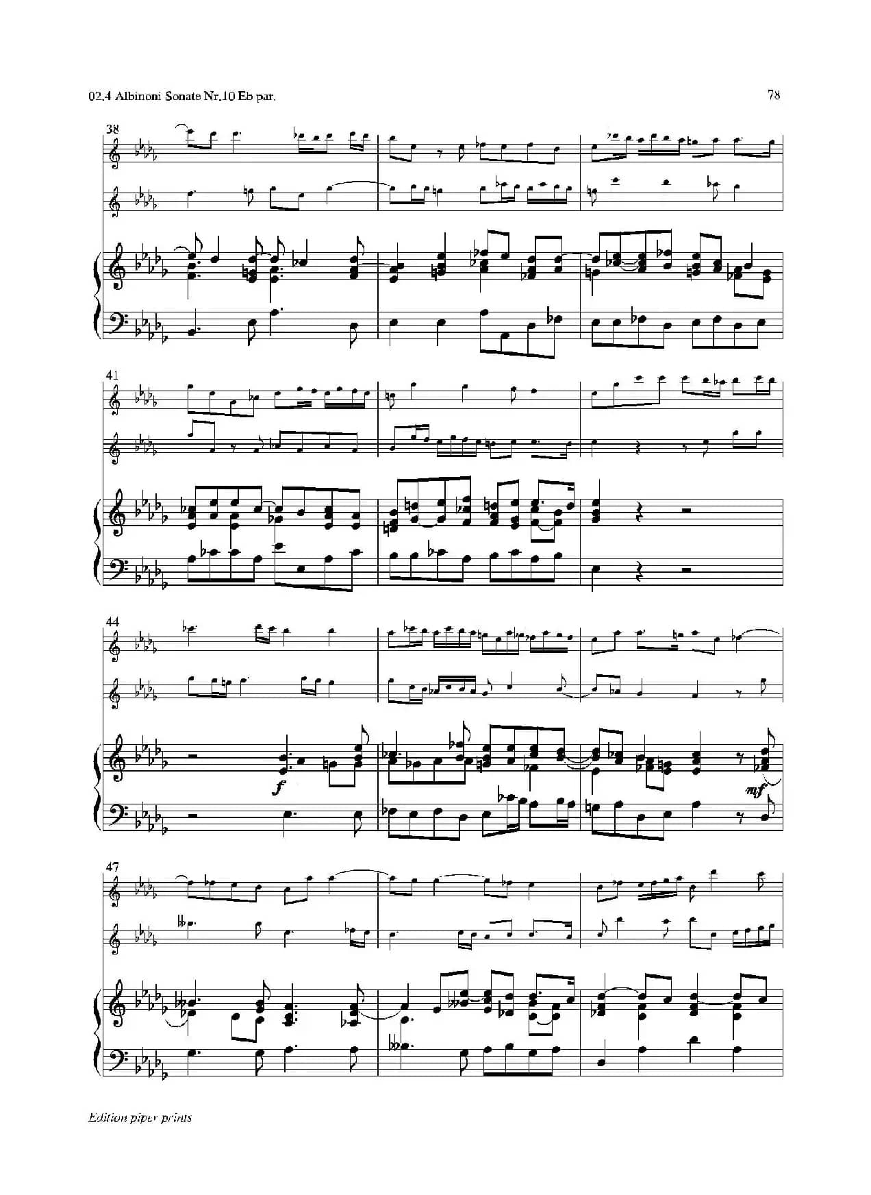Sonate Nr.10（中音萨克斯二重奏+管风琴）