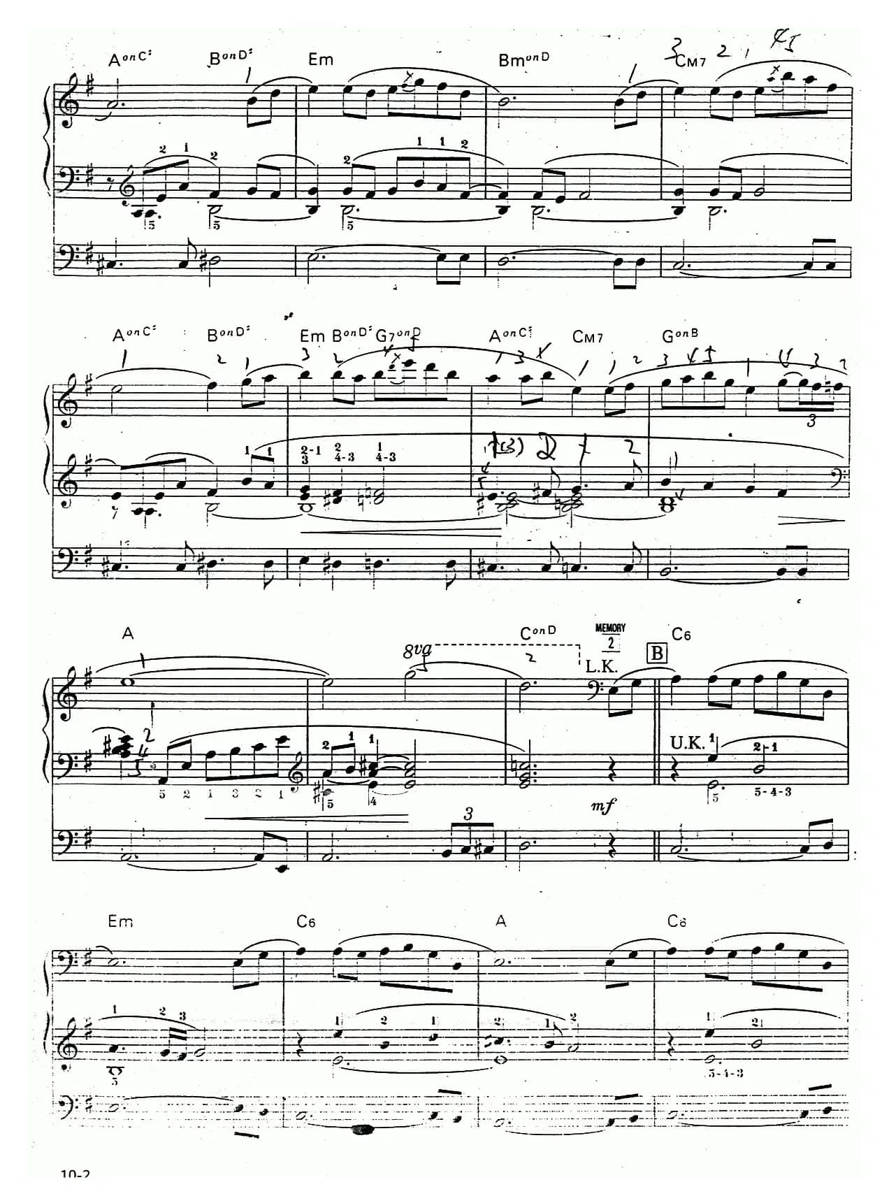 春待人（双排键电子琴）