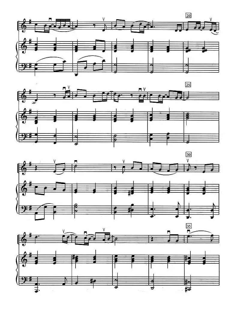 雪之花（小提琴+钢琴伴奏）