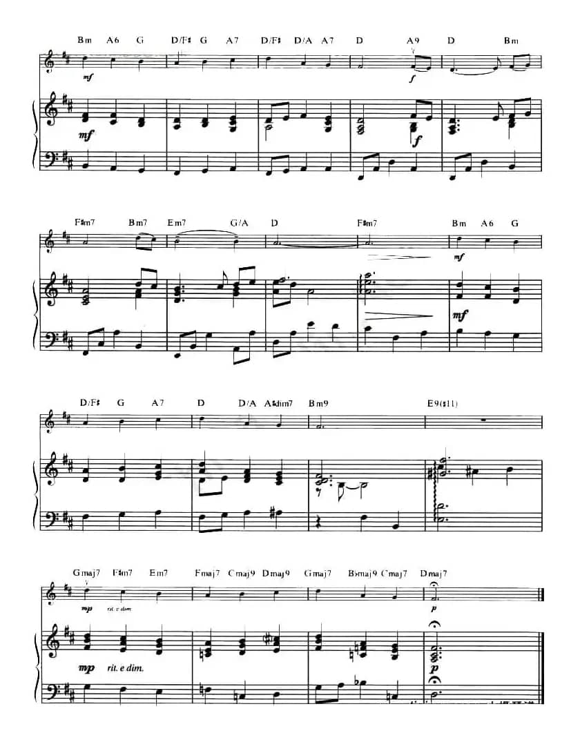 CAROL MEDLEY（钢琴伴奏谱）