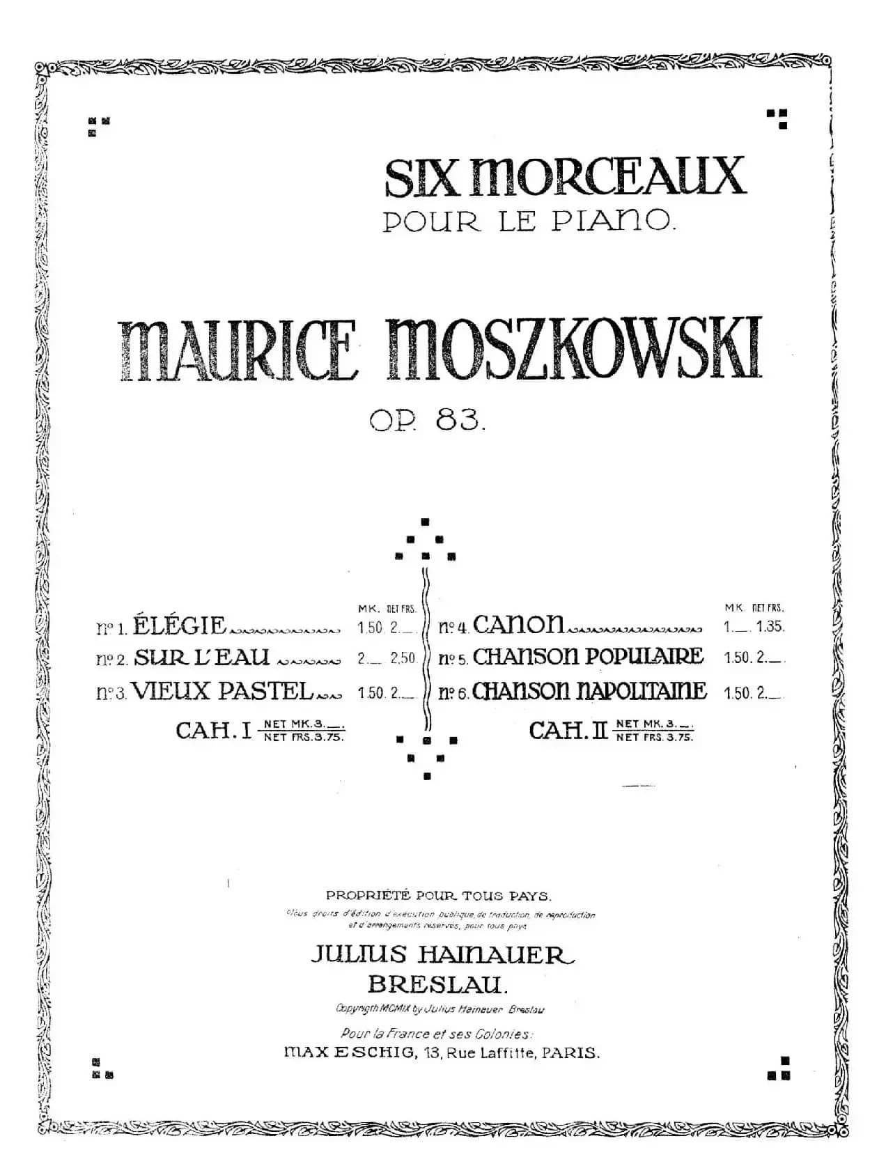 Six Pieces Op.83（6首小品·6）