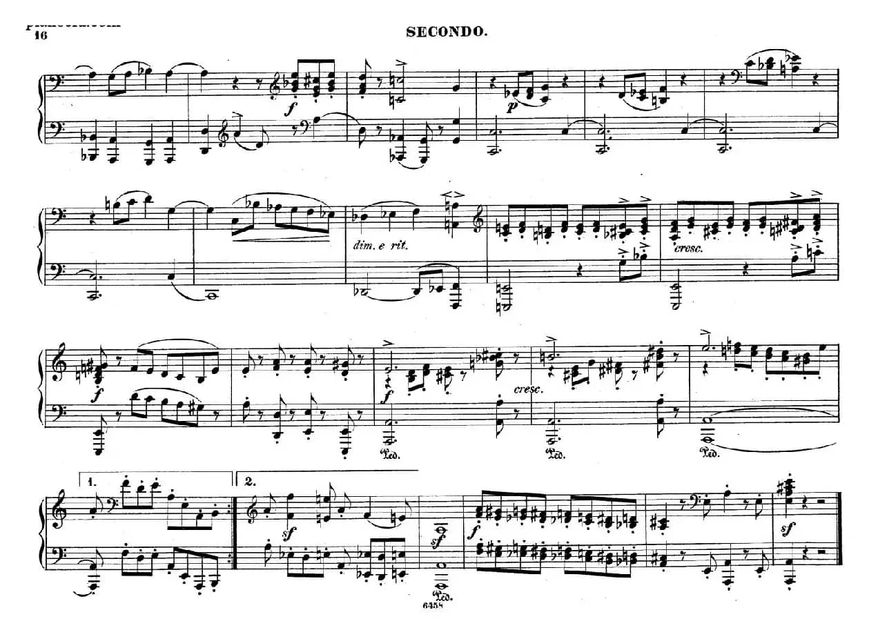 Zwolf Original-Compositionen fur Pianoforte zu 4 Handen Op.57（12首四手联弹小品·12）