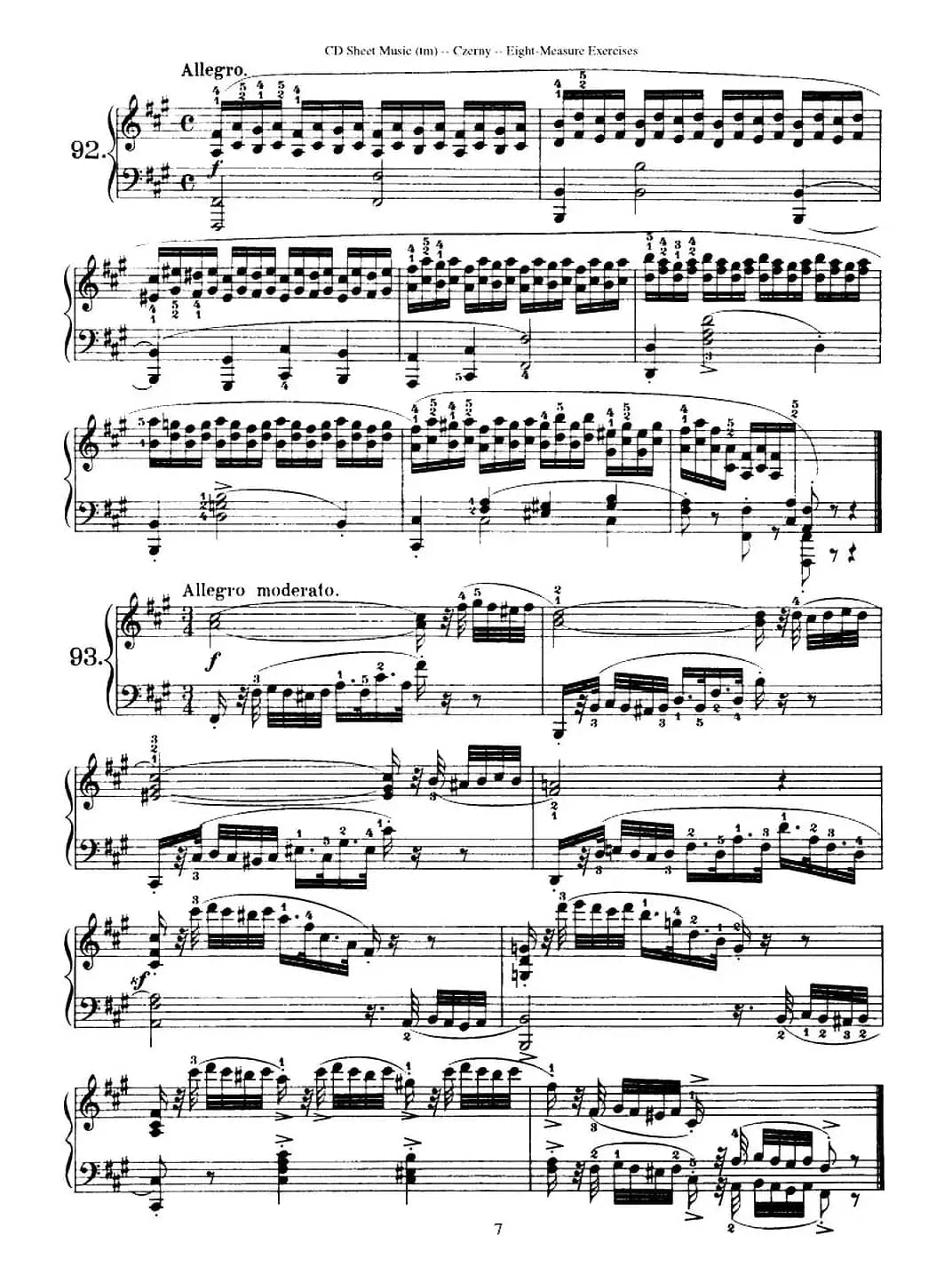 160 Eight- Measure Exercises.Op.821（车尔尼160首钢琴八小节练习曲（88——103））