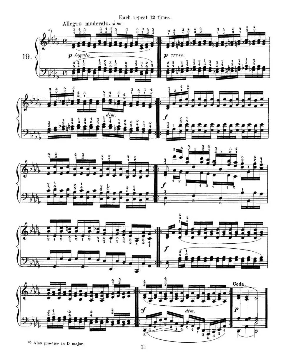 Czerny - 40 Daily Exerci Op.337（16—20）（40首日常训练曲）