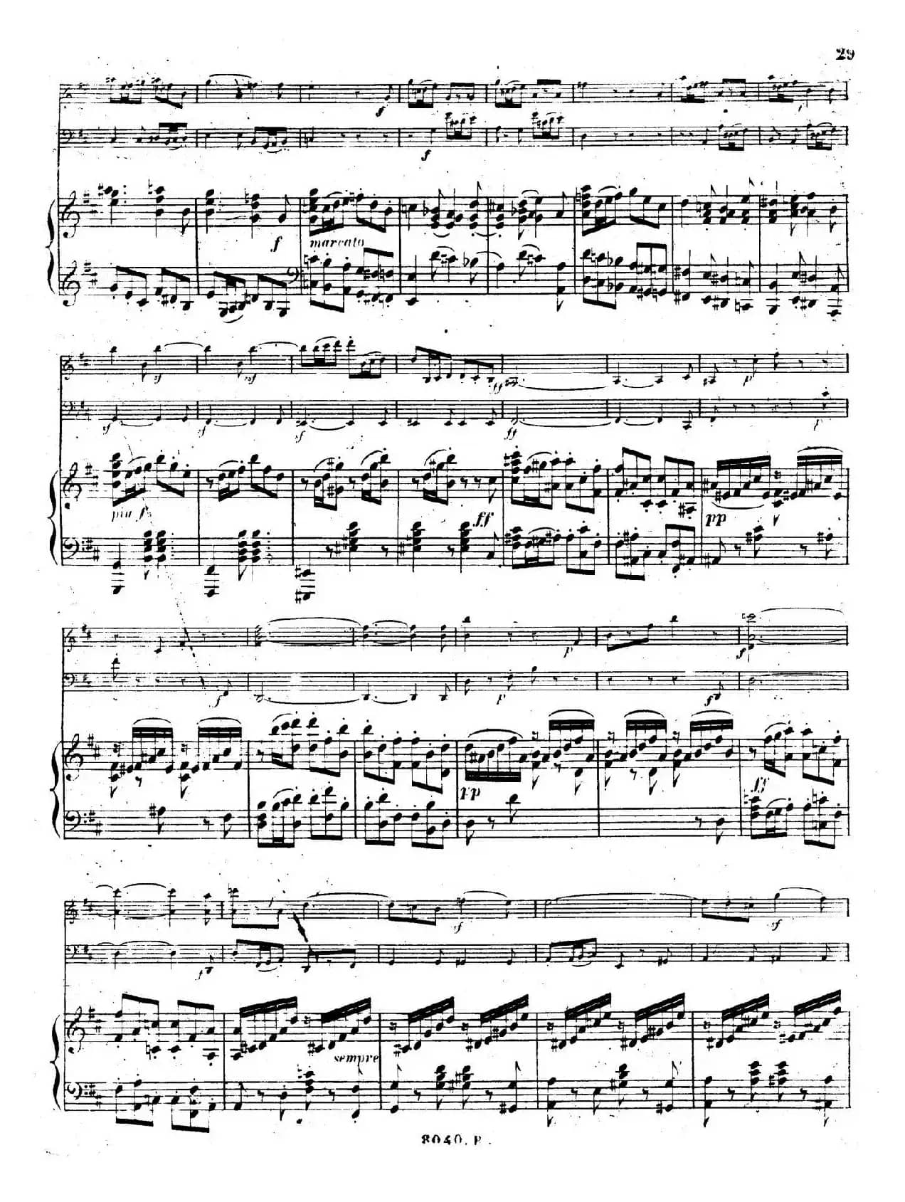 Piano Trio No.1 in d Minor Op.49（d小调第一钢琴三重奏·第三乐章）
