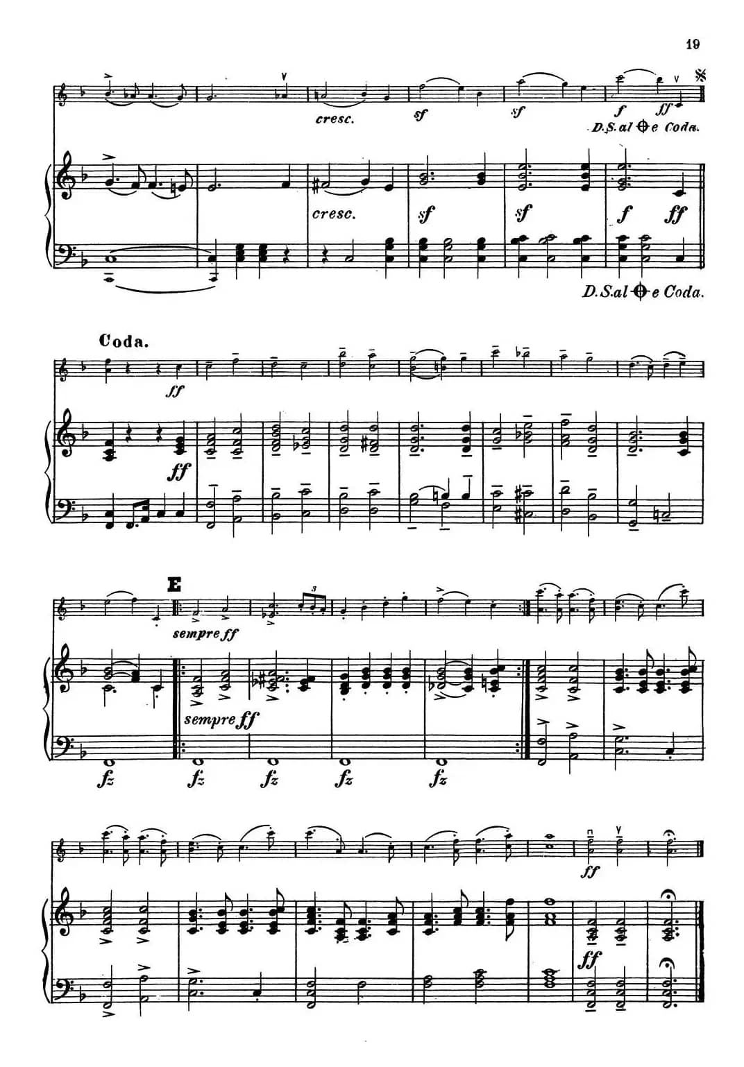 Prandsternes Krigsmarsch.（小提琴+钢琴伴奏）