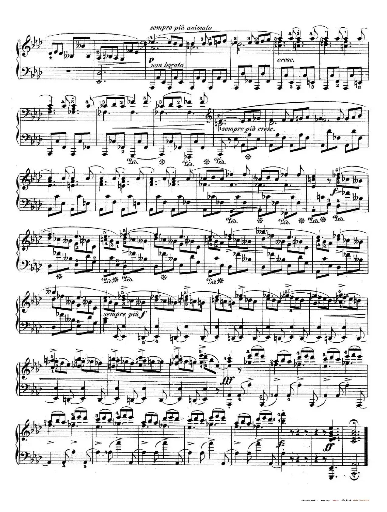 Tarantelle in A-flat Major Op.43（降A大调塔兰泰拉舞曲）