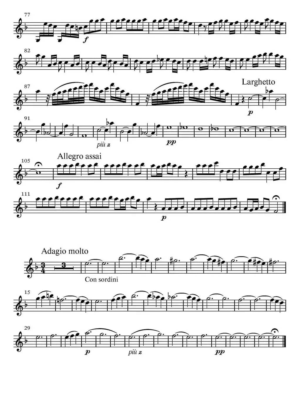 All parts of Autumn（四季·秋天）（主奏小提琴分谱）