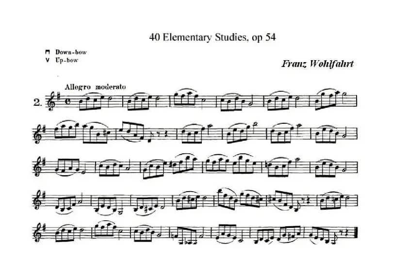40首小提琴初级技巧练习曲之二