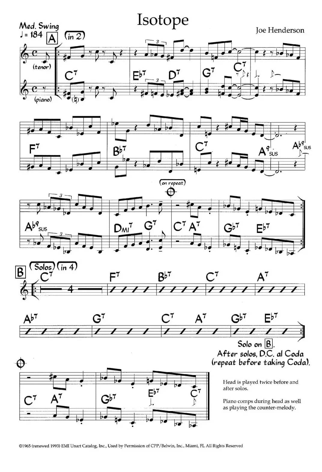 Isotope（爵士钢琴曲）