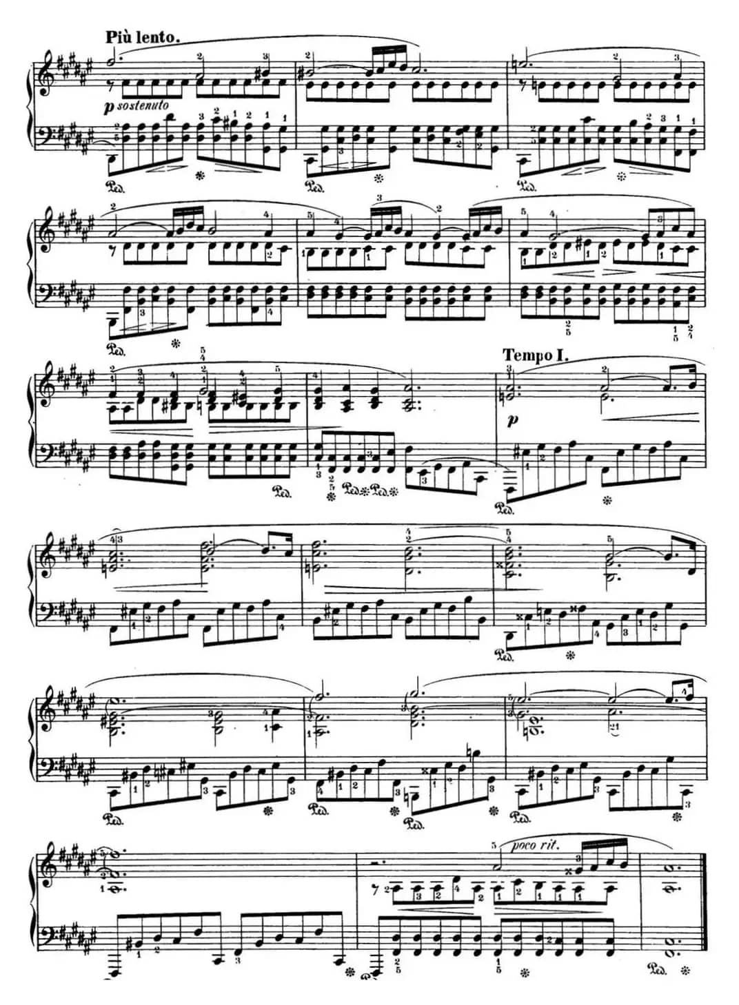 肖邦 24首钢琴前奏曲 Op.28 No.13 升F大调