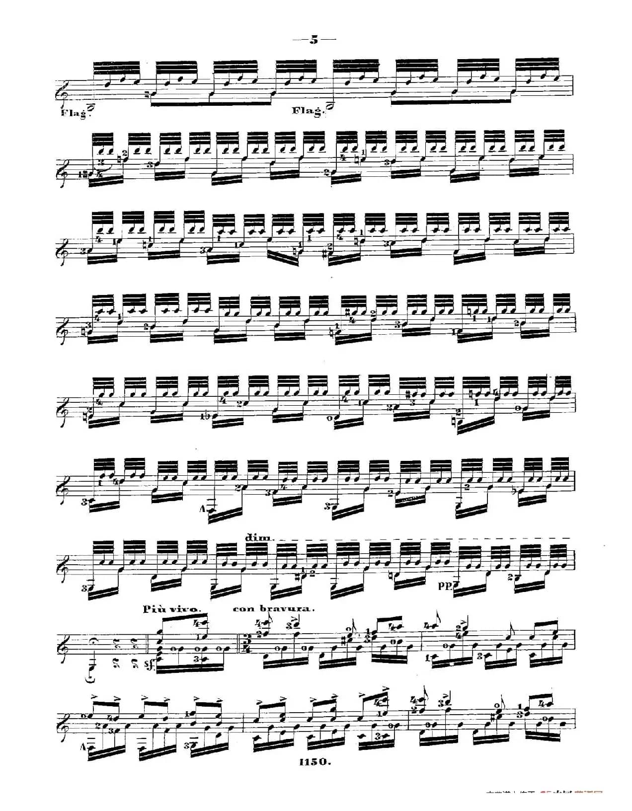 ​梅尔兹-—韦伯主题变奏随想曲 Op.50（古典吉他）