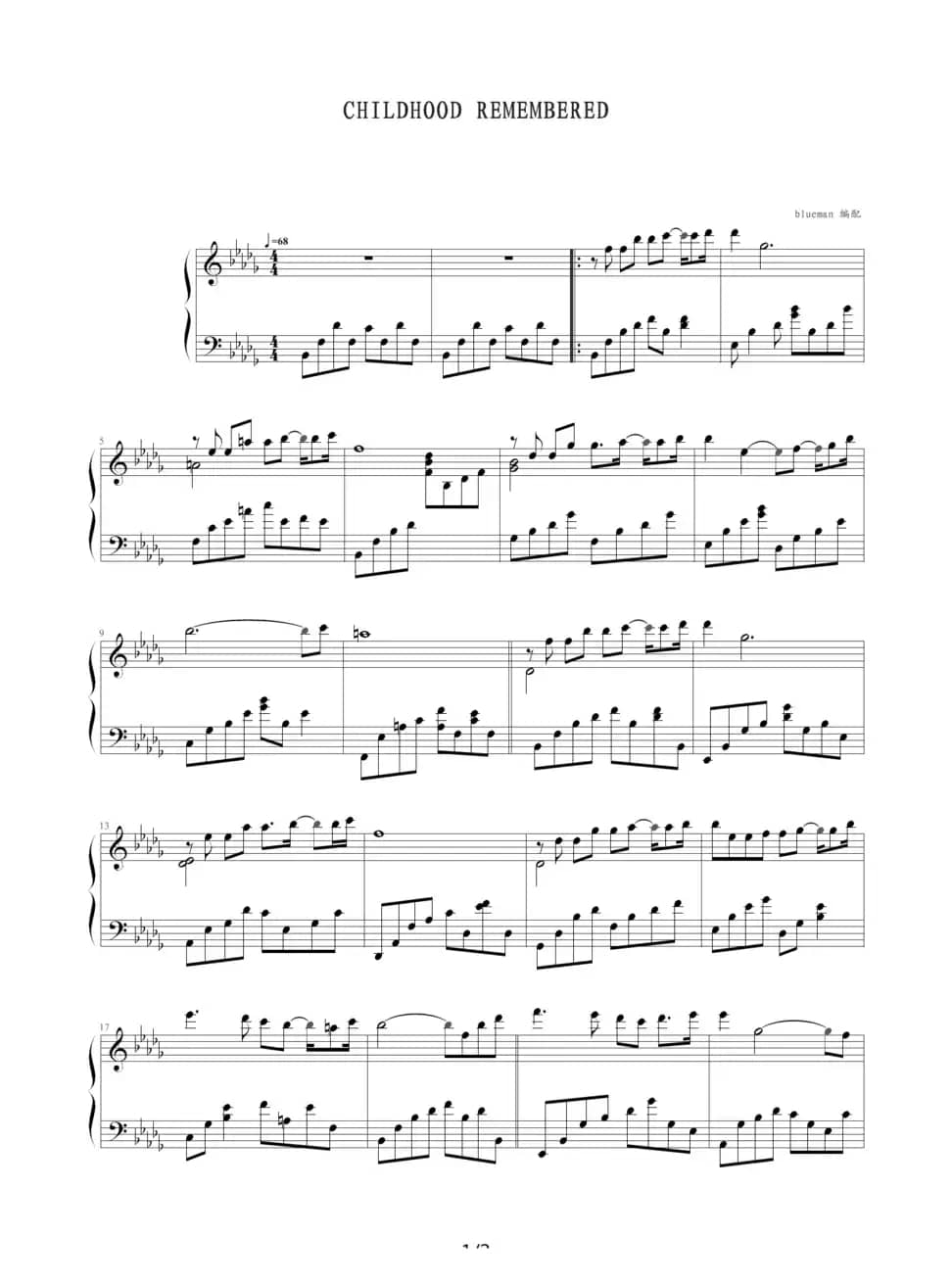 Childhood Remembered