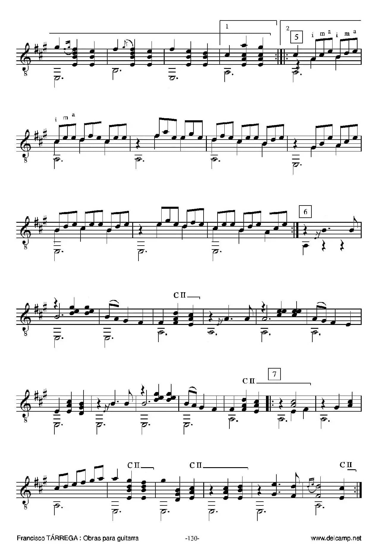 《塔雷加作品全集》第7部分（古典吉他）