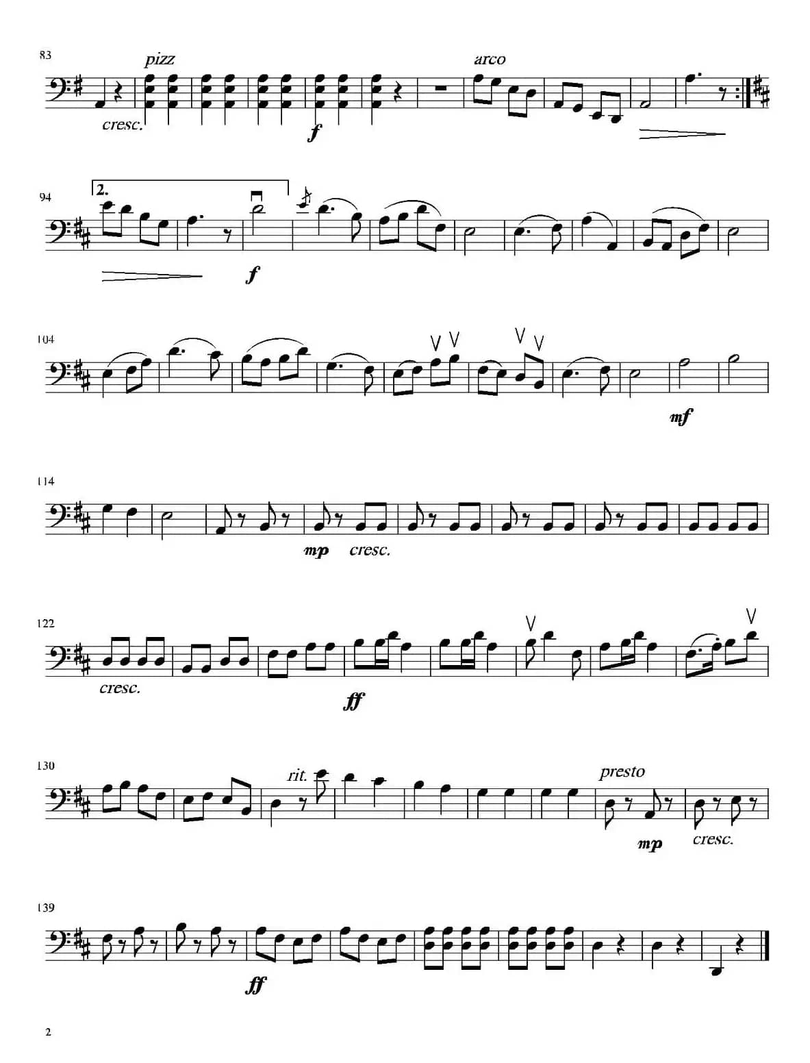 新春乐（弦乐四重奏大提琴分谱）