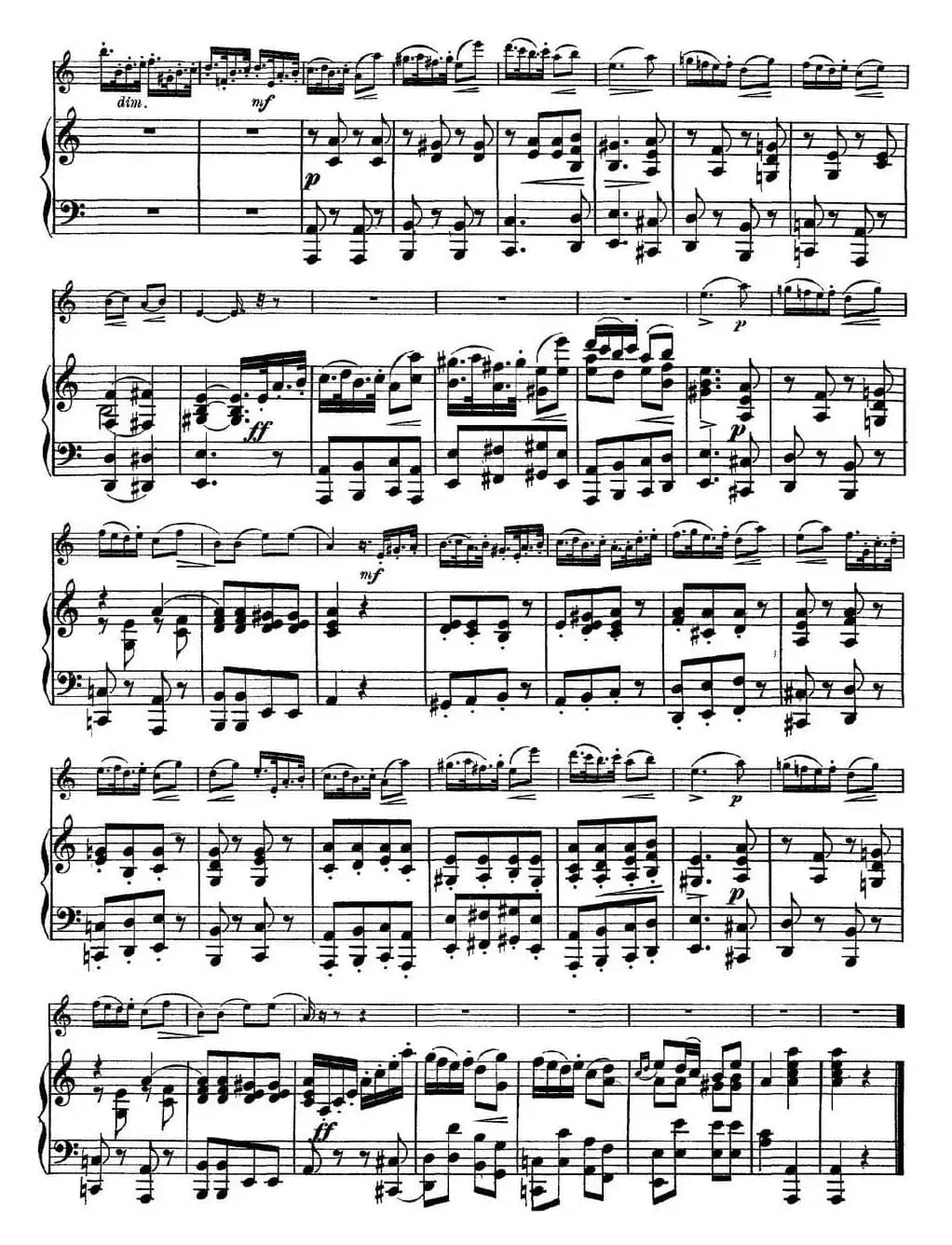 Rode Concerto No.7 in A Major（小提琴+钢琴伴奏）